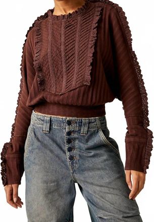 Free People More Romance Top In Chocolate