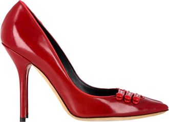 Dolce & Gabbana Pre-owned Womens & Pointed Pumps in Red Leather - Size EU 37