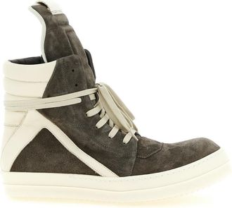 Rick Owens Grey High Top Sneakers