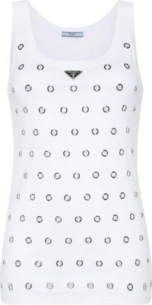 Prada White Cotton tank top
