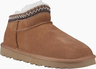 Hush Puppies Womens Sloane Womens Bootie Slippers - Brown - Size: 3