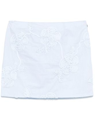 Rotate Katoenen mini-rok - Blauw