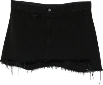 Balenciaga Frayed Mini Skirt