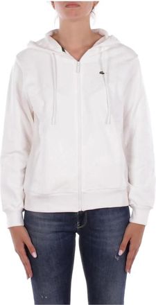 Lacoste Mujer, Sudaderas, Blanco, Talla: L