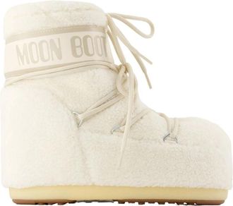 Moon Boot Icon Enkellaarsjes - Dames - Winterlaarzen - Wit - 39 EU - Schoenen