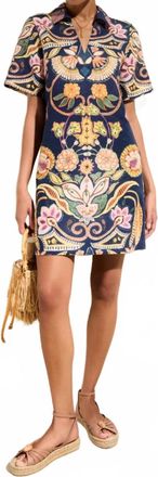 Marie Oliver Neptune Dede Mini Dress In Blue