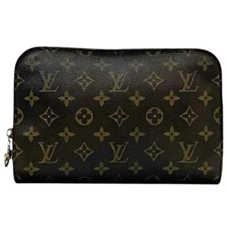 Louis Vuitton Vintage Clutches, unisex, Brown, ONE SIZE, Pre-owned Canvas louis-vuitton-bags
