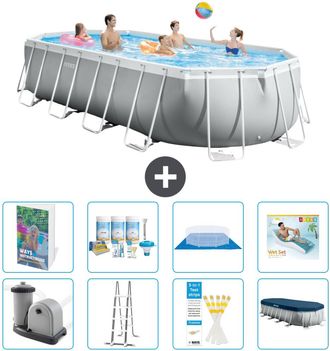 Intex Piscina Prism Frame Oval - 610x305x122 Cm - 9-piezas S683