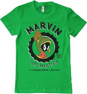 Looney Tunes Officially Licensed Marvin The Martian Mens T-Shirt (Green), Medium