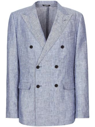 Dolce & Gabbana Taormina double-breasted blazer - Blue