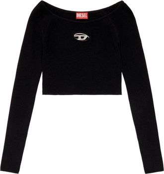 Diesel M-Vera-LS Long Sleeve Top - Dames - Longsleeves - Zwart - L - Polyester - Tops