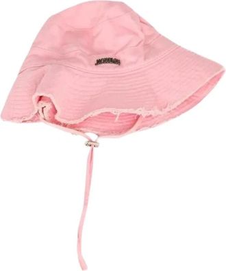 Jacquemus Pre-owned Katoenen Hoed - Dames - Vintage Accessoires - Roze - ONE Size - Katoen - Vintage