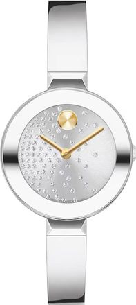 Movado Womens Bold Bangle Silver Dial Watch