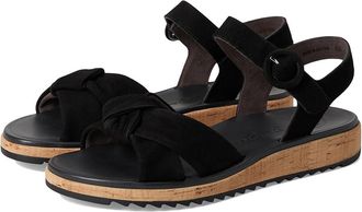 Paul Green Trento Sandals Womens Sandals Black Suede : AT 7.5 (US Womens 10) M, Leather