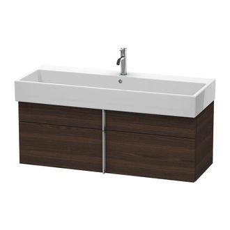 Duravit Duravit Vero Air Mueble De Pared 118,4 X 43,1 Cm, 1 Caj&oacute;n, 1 Extra&iacute;ble, Para Vero Air 235012, Color (frente/cuerpo): Nogal Cepillado Chapa De Madera A