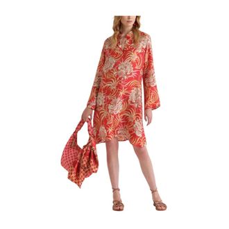 Maliparmi Shirt Dresses, female, Multicolor, Size: XL Shirt Dress