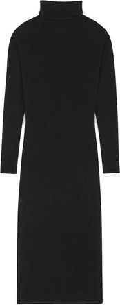 Saint Laurent Womens Black Cashmere Casual Dress