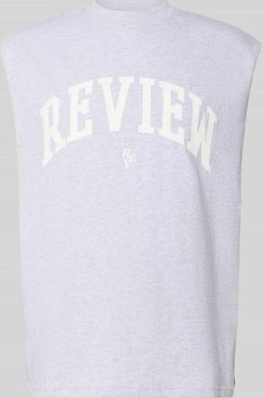 Review Tanktop mit Logo-Print in Hellgrau Melange, Gr&ouml;&szlig;e XXL
