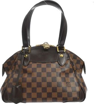 Louis Vuitton Verona Damier Brown Canvas Handbag (Pre-Owned)