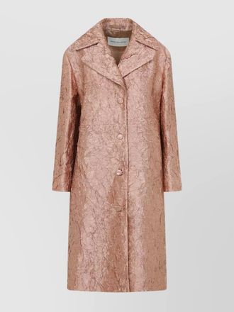 Dries Van Noten oversize lapels straight hem coat