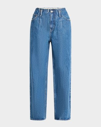 Moussy Vintage Macclenny Frayed Pleated Jeans
