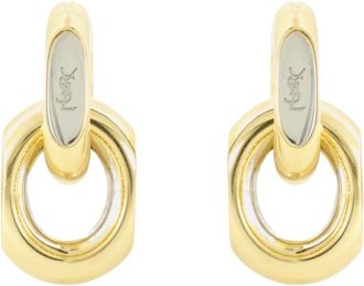 Saint Laurent Double Maillon Earrings - female - Saint Laurent - Earrings - Yellow - ONE SIZE - Accessories