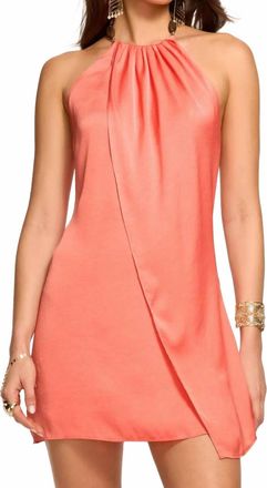 Ramy Brook Halo Mini Dress In Coral
