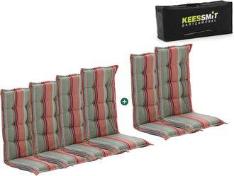 Kees Smit Madison tuinkussen set van 6 hoge rug