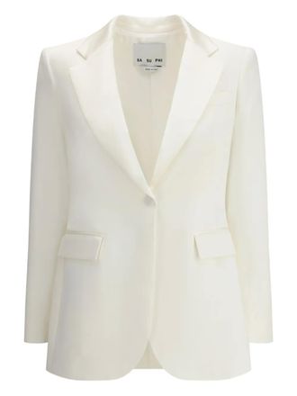 SA SU PHI Andrea blazer met enkele knoop - Wit