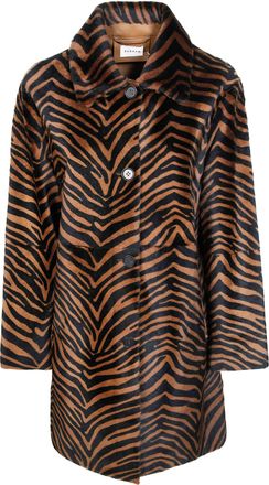 P.A.R.O.S.H. Lambskin Tiger Print Short Coat