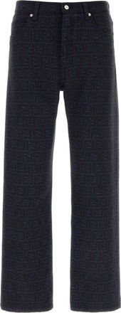 Fendi Embroidered Cotton Blend Pant