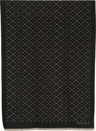 Twinset Scarves - Dames - Wintersjaals - Zwart - ONE Size - Accessoires