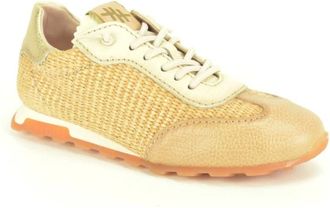 Hispanitas Schoenen, Dames, Bruin, 35 EU, Raffia Sneaker N fijne Z