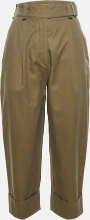 Acne Studios Brown Cotton Cuffed Trouser