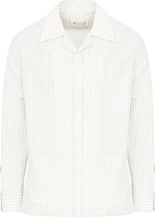 Maison Margiela Camicia a righe - Toni neutri