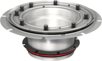Aco Aco Parte Superior Dn100 Acero Inoxidable Brida De Presi&oacute;n Con Anillo Combinado, 9519.10.25