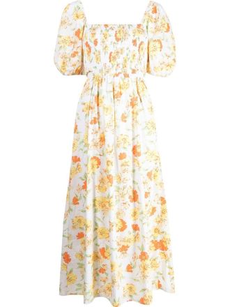 Faithfull The Brand Loucetta midi dress - women - Cotton - L - White