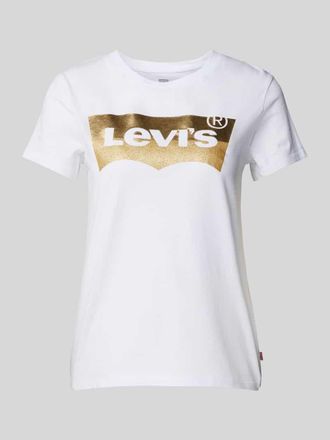 Levi's T-Shirt mit Label-Print in Weiss, Größe XS