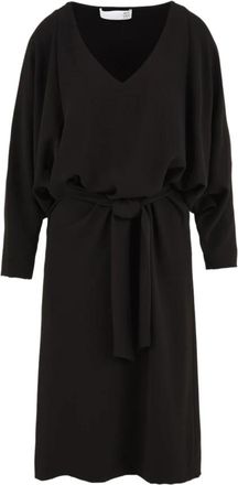 Douuod Harare Midi Jurk - Dames - Casual kleedjes - Zwart - M - Kleedjes