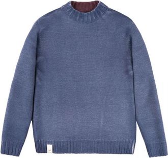 Bob Ciclista Rondehals Truien - Heren - Ronde hals truien - Blauw - M - Wol - Truien & Vesten