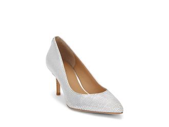 Lauren Ralph Lauren Lanette Pump Womens Shoes Polished Silver : 9.5 B - Medium, Leather