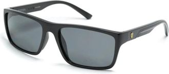 Ferrari Zwarte zonnebril met originele accessoires - Heren - Zonnebrillen - Zwart - 59 MM - Accessoires