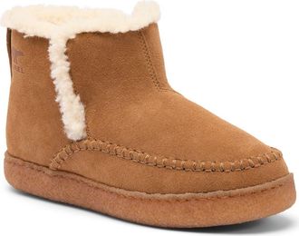 Sorel Nakiska III Faux Fur Lined Bootie in Velvet Tan/gum 2 at Nordstrom, Size 10