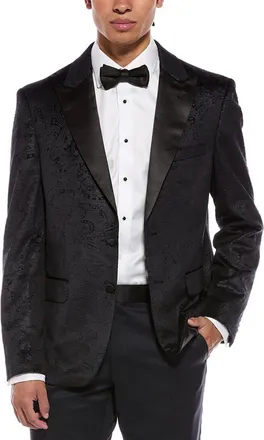 Report Collection Textured Velvet Blazer
