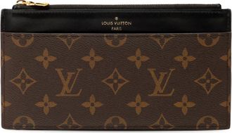 Louis Vuitton 2021-2025 Monogram Slim Purse long wallets - Marrone