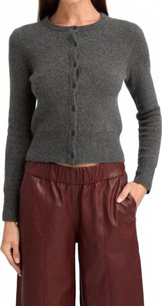 SPRWMN Cashmere Baby Cardigan In Charcoal