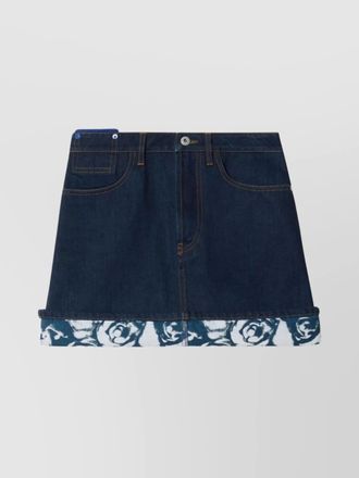 Burberry denim mini skirt