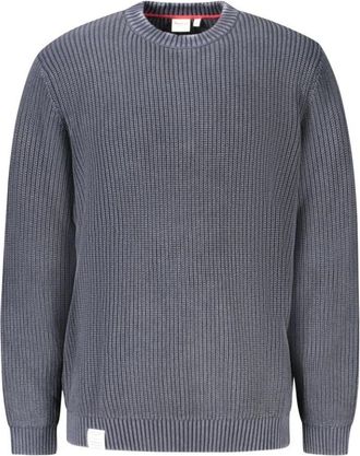 Pepe Jeans London Blauwe Katoenen Heren Trui - Heren - Ronde hals truien - Blauw - 2XL - Katoen - Truien & Vesten