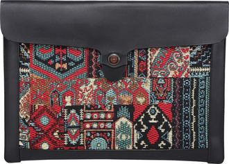 OLD TREND Myrtle Genuine Leather Laptop Sleeve in Black at Nordstrom