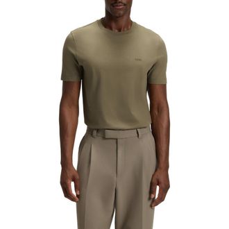 BOSS Thompson Solid T-Shirt in Open Brown at Nordstrom, Size Xxx-Large